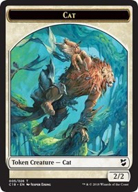 Cat // Soldier Double-sided Token [Commander 2018 Tokens] | Grognard Games