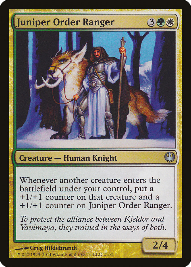 Juniper Order Ranger [Duel Decks: Knights vs. Dragons] | Grognard Games