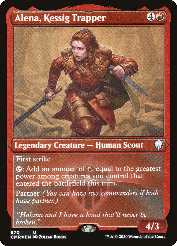 Alena, Kessig Trapper (Etched) [Commander Legends] | Grognard Games