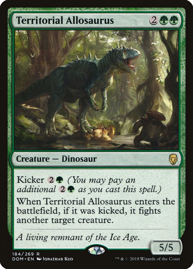 Territorial Allosaurus [Dominaria] | Grognard Games