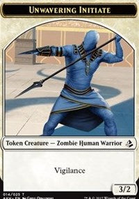 Unwavering Initiate // Wurm Token [Amonkhet Tokens] | Grognard Games