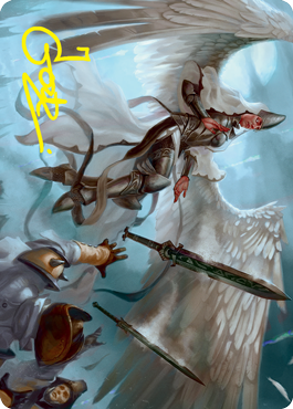 Angelic Quartermaster Art Card (Gold-Stamped Signature) [Innistrad: Crimson Vow Art Series] | Grognard Games