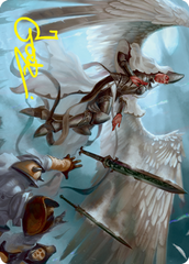 Angelic Quartermaster Art Card (Gold-Stamped Signature) [Innistrad: Crimson Vow Art Series] | Grognard Games