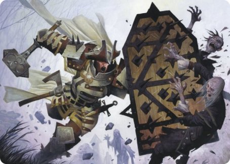 Estwald Shieldbasher Art Card [Innistrad: Crimson Vow Art Series] | Grognard Games