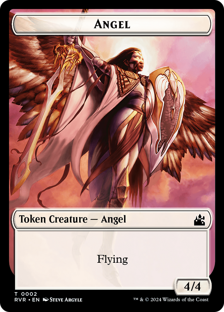 Angel Token (0002) [Ravnica Remastered Tokens] | Grognard Games