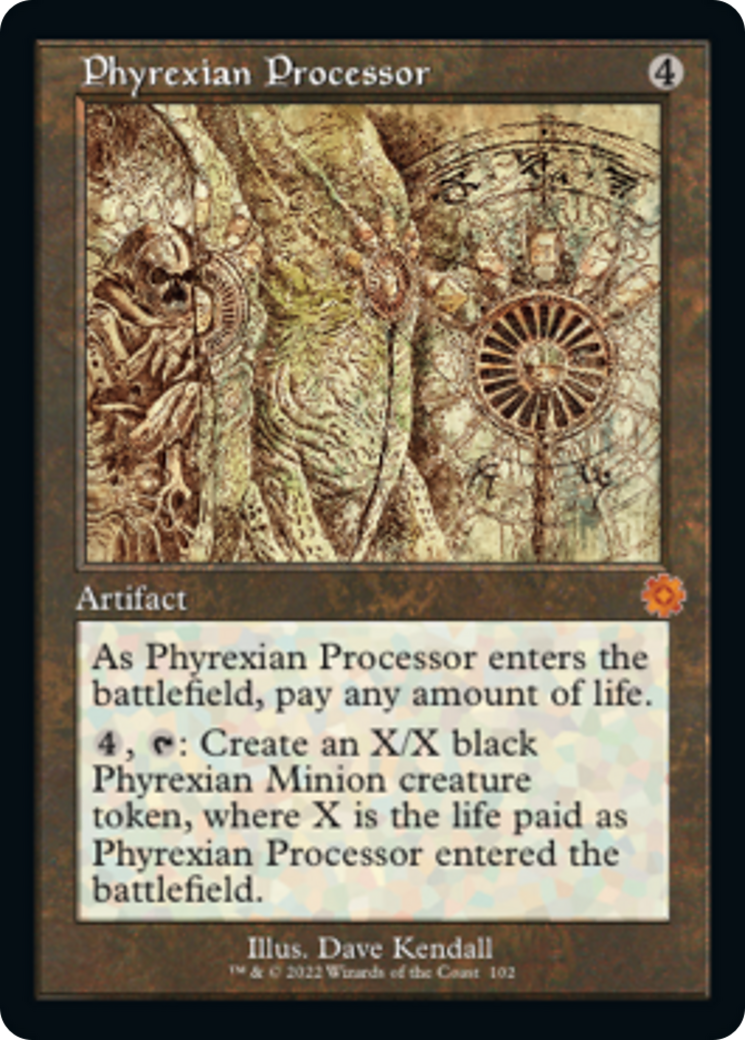 Phyrexian Processor (Retro Schematic) [The Brothers' War Retro Artifacts] | Grognard Games