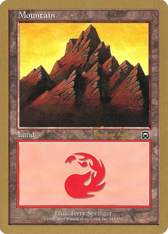 Mountain (343) (Tom van de Logt) [World Championship Decks 2001] | Grognard Games