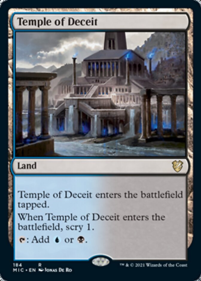 Temple of Deceit [Innistrad: Midnight Hunt Commander] | Grognard Games