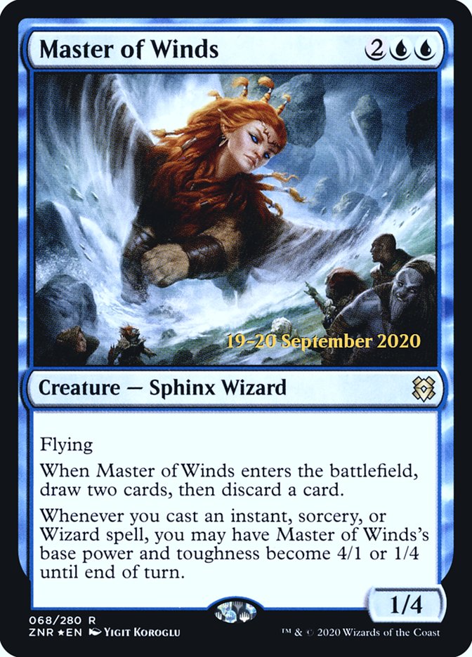 Master of Winds [Zendikar Rising Prerelease Promos] | Grognard Games