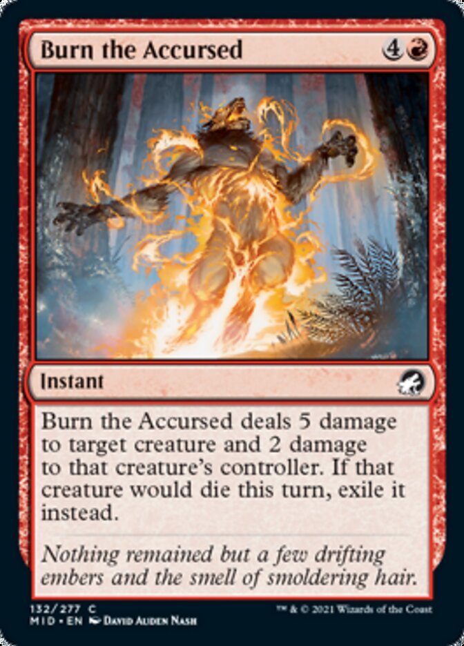 Burn the Accursed [Innistrad: Midnight Hunt] | Grognard Games