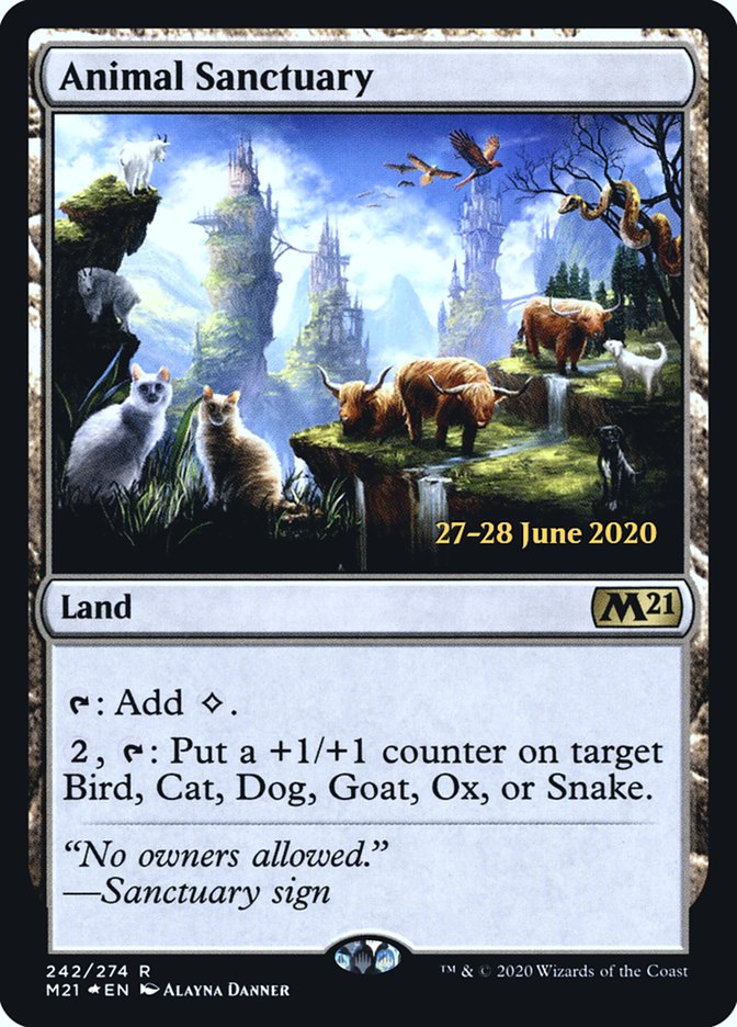 Animal Sanctuary  [Core Set 2021 Prerelease Promos] | Grognard Games