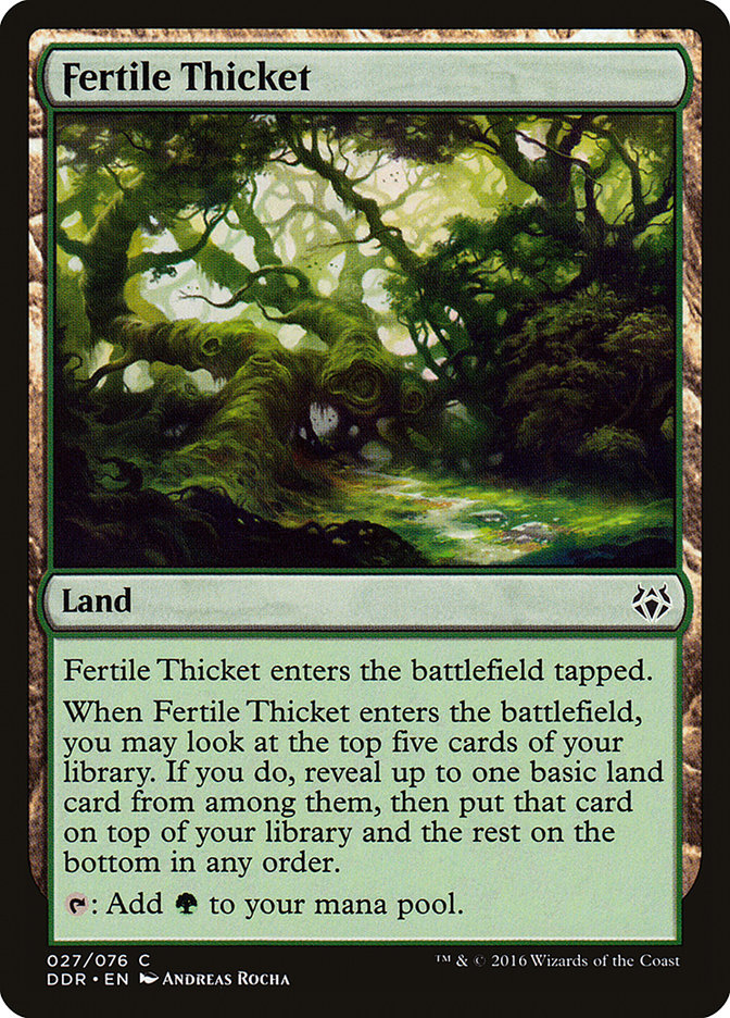 Fertile Thicket [Duel Decks: Nissa vs. Ob Nixilis] | Grognard Games