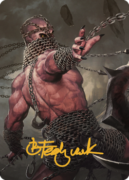 Chain Devil Art Card (Gold-Stamped Signature) [Commander Legends: Battle for Baldur's Gate Art Series] | Grognard Games