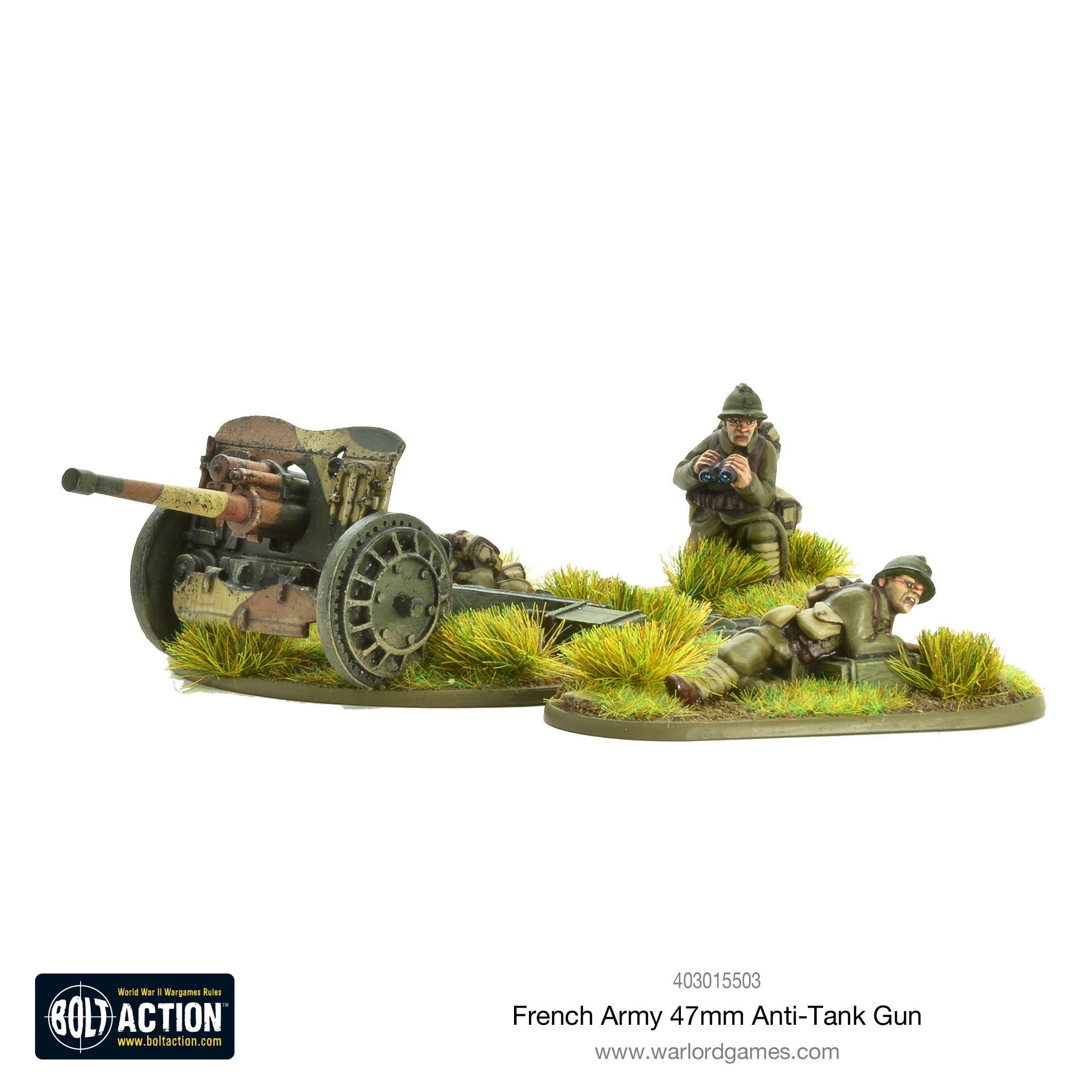 Bolt Action: French Army 47mm Medium Anti-tank Gun | Grognard Games