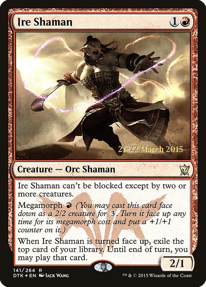 Ire Shaman  [Dragons of Tarkir Prerelease Promos] | Grognard Games