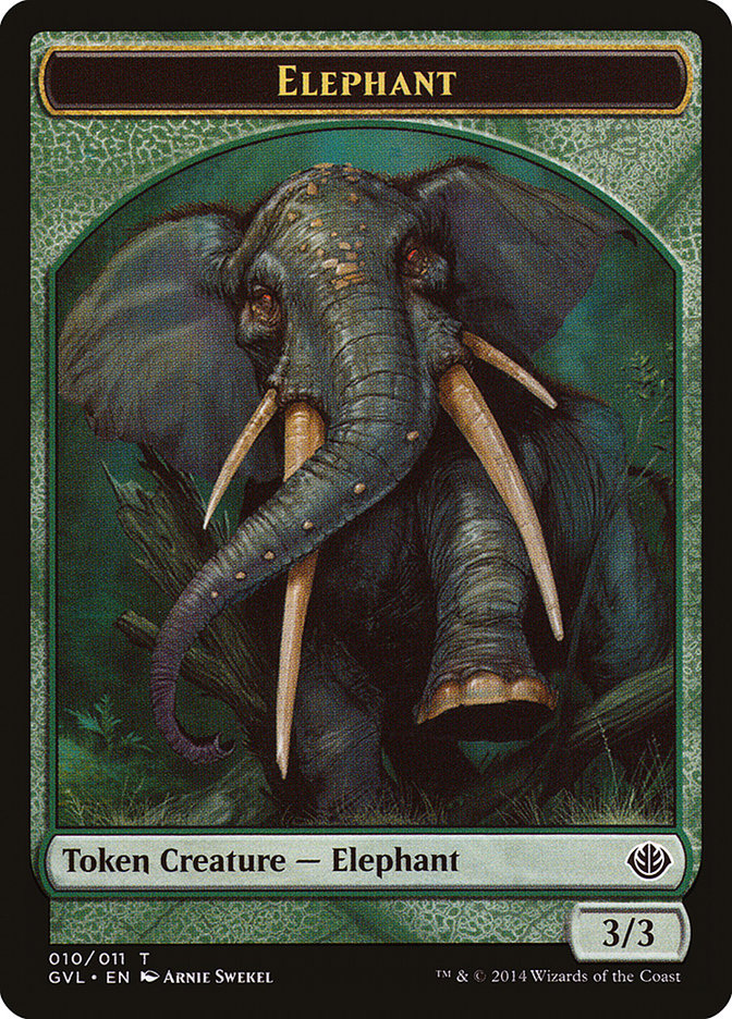 Elephant Token (Garruk vs. Liliana) [Duel Decks Anthology Tokens] | Grognard Games