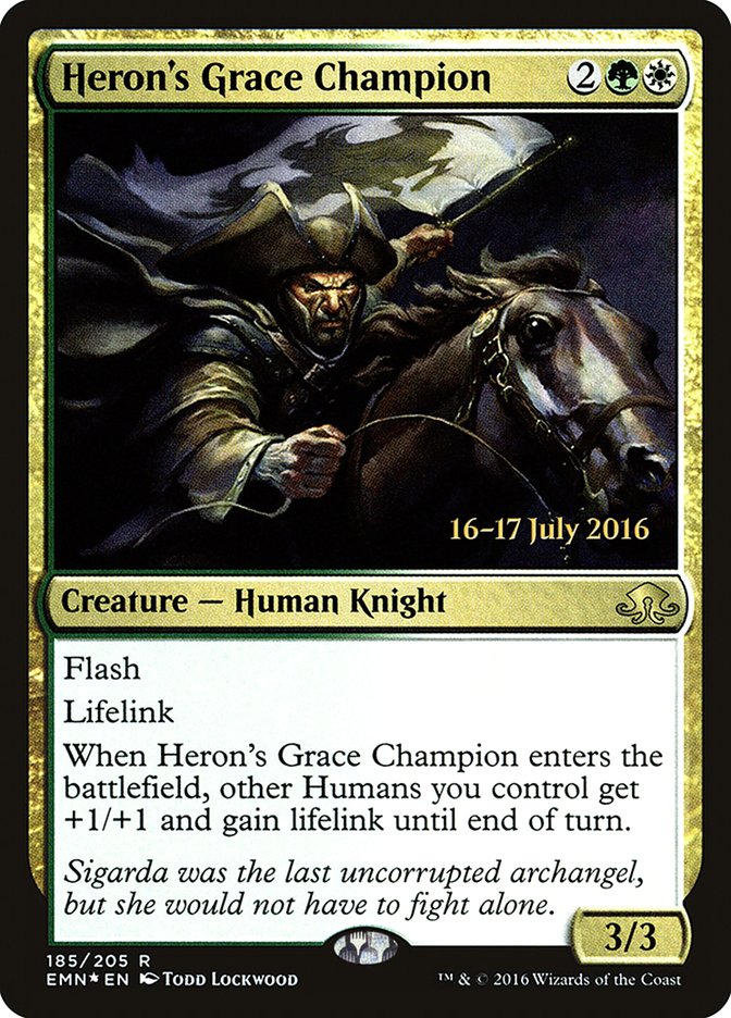 Heron's Grace Champion  [Eldritch Moon Prerelease Promos] | Grognard Games