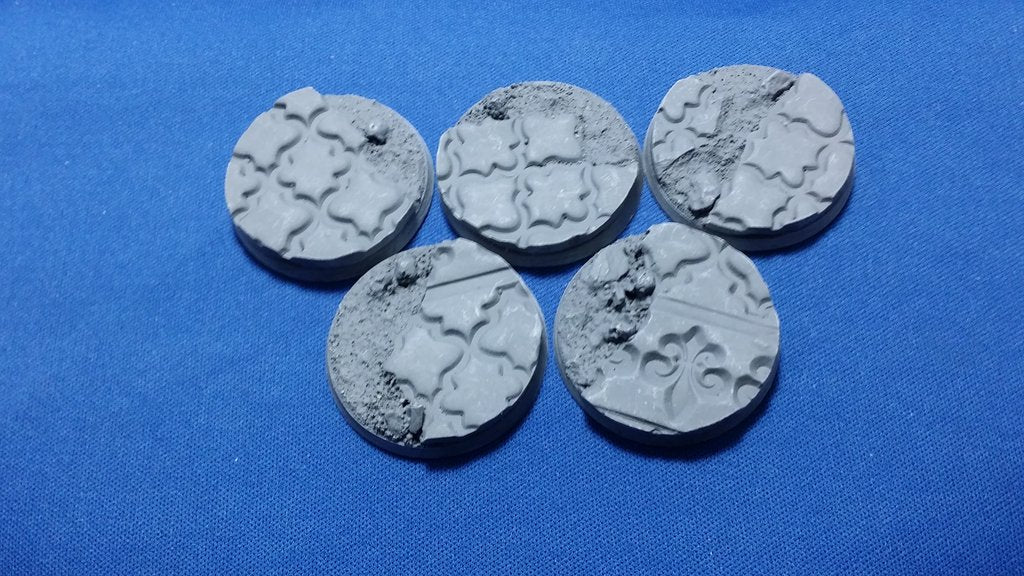 Elrik's Hobbies: Flora De Leaf Base Round 40mm | Grognard Games