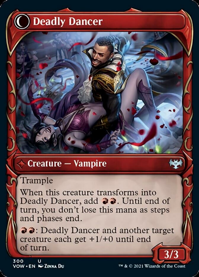 Alluring Suitor // Deadly Dancer (Showcase Fang Frame) [Innistrad: Crimson Vow] | Grognard Games