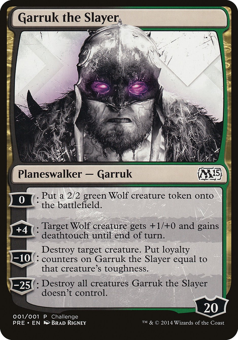 Garruk the Slayer (Prerelease Challenge) [M15 Prerelease Challenge] | Grognard Games