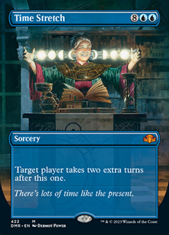 Time Stretch (Borderless Alternate Art) [Dominaria Remastered] | Grognard Games