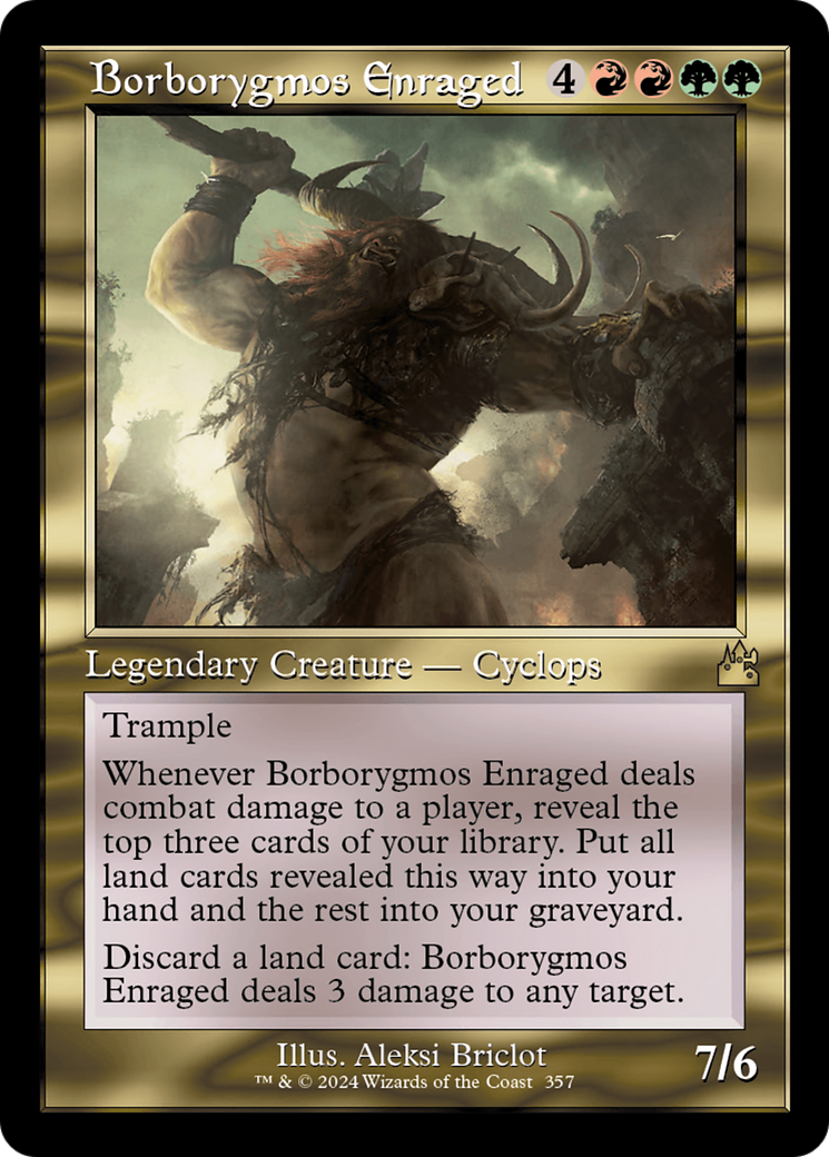 Borborygmos Enraged (Retro Frame) [Ravnica Remastered] | Grognard Games