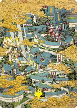 Plains 2 Art Card (Gold-Stamped Signature) [Kamigawa: Neon Dynasty Art Series] | Grognard Games