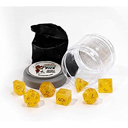 Pizza Dungeon Dice: Lucky Gem Yellow 19027 | Grognard Games