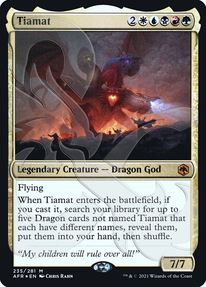 Tiamat (Ampersand Promo) [Dungeons & Dragons: Adventures in the Forgotten Realms Promos] | Grognard Games