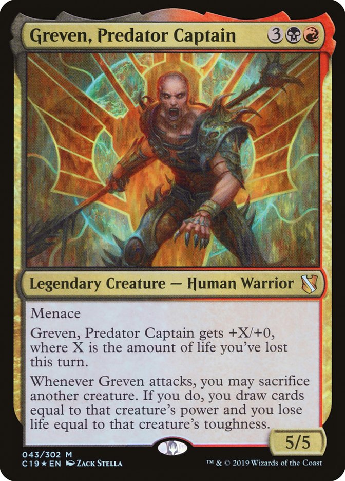 Greven, Predator Captain [Commander 2019] | Grognard Games