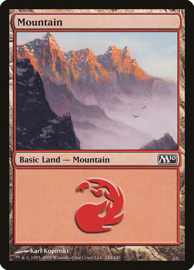 Mountain (244) [Magic 2010] | Grognard Games