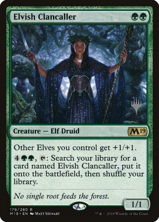 Elvish Clancaller (Promo Pack) [Core Set 2019 Promos] | Grognard Games