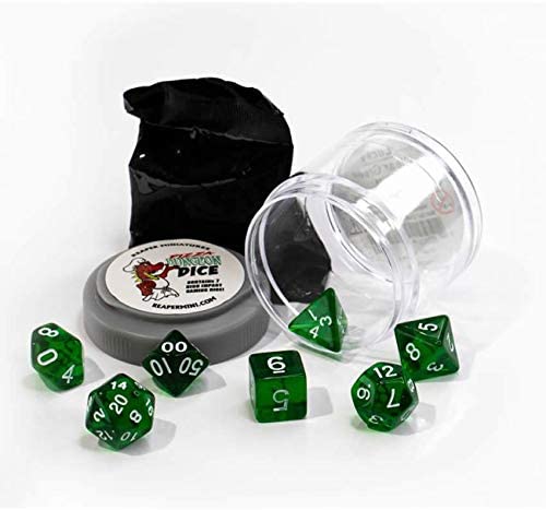 Pizza Dungeon Dice: Lucky Clear Green 01916 | Grognard Games