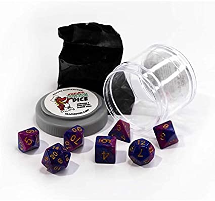 Pizza Dungeon Dice: Dual Purple & Blue 19070 | Grognard Games