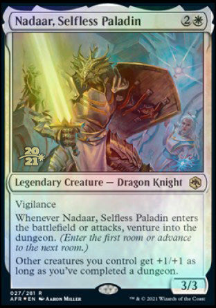 Nadaar, Selfless Paladin [Dungeons & Dragons: Adventures in the Forgotten Realms Prerelease Promos] | Grognard Games