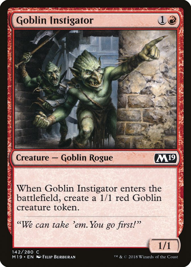 Goblin Instigator [Core Set 2019] | Grognard Games