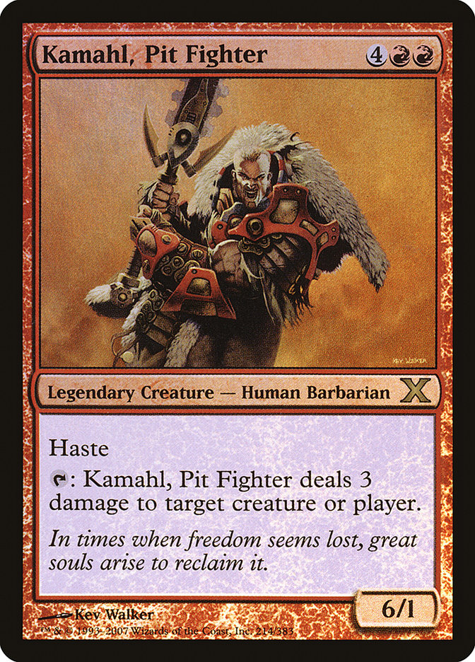 Kamahl, Pit Fighter (Premium Foil) [Tenth Edition] | Grognard Games