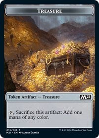 Treasure // Zombie Double-sided Token [Core Set 2021 Tokens] | Grognard Games