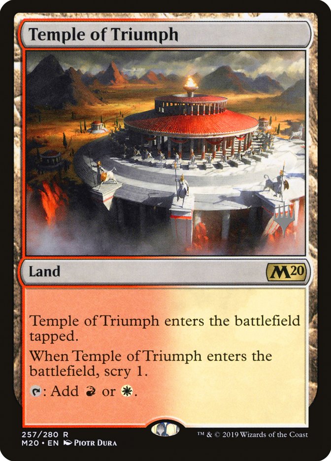 Temple of Triumph (Promo Pack) [Core Set 2020 Promos] | Grognard Games