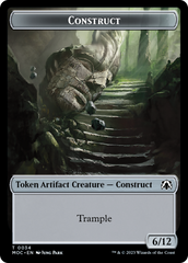 Phyrexian Golem // Construct Double-Sided Token [March of the Machine Commander Tokens] | Grognard Games