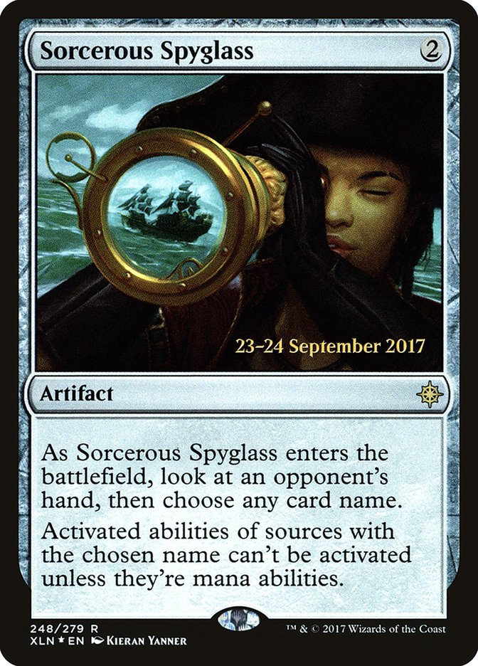 Sorcerous Spyglass  [Ixalan Prerelease Promos] | Grognard Games