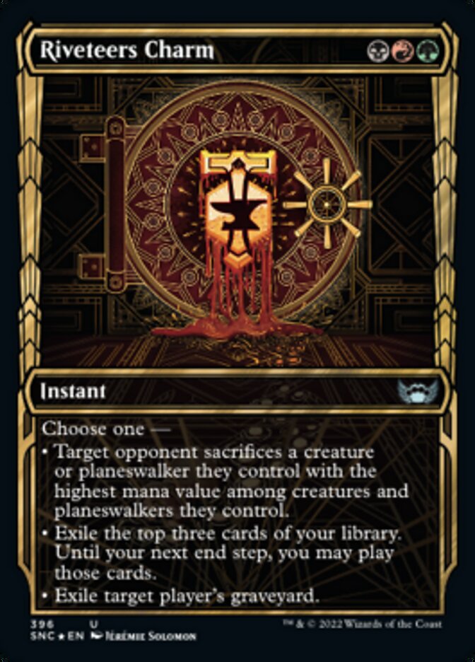 Riveteers Charm (Showcase Golden Age Gilded Foil) [Streets of New Capenna] | Grognard Games