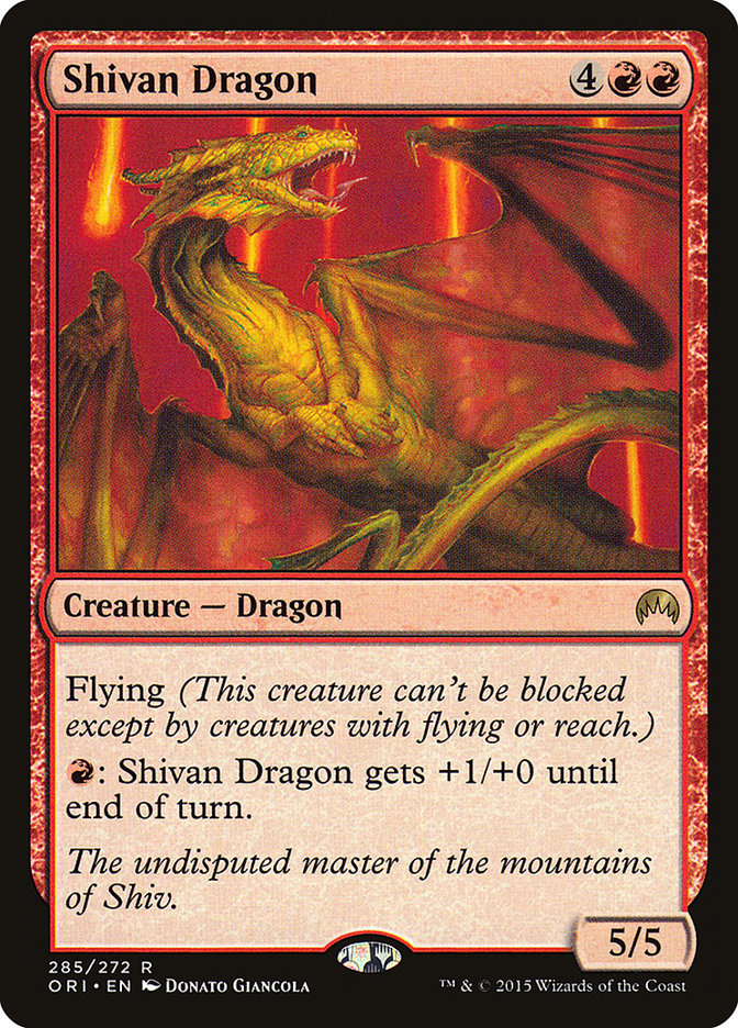 Shivan Dragon [Magic Origins] | Grognard Games