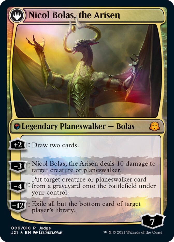 Nicol Bolas, the Ravager // Nicol Bolas, the Arisen [Judge Gift Cards 2021] | Grognard Games