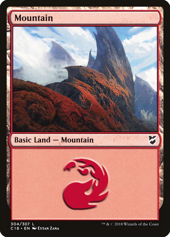 Mountain (304) [Commander 2018] | Grognard Games