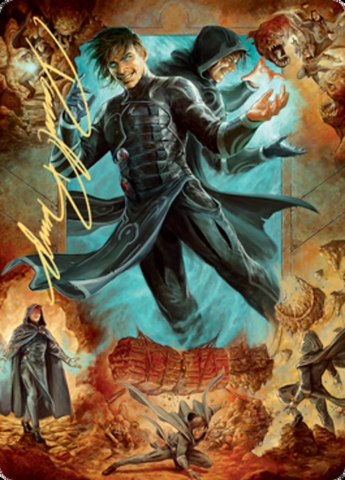 Jace, Mirror Mage 2 Art Card (Gold-Stamped Signature) [Zendikar Rising Art Series] | Grognard Games