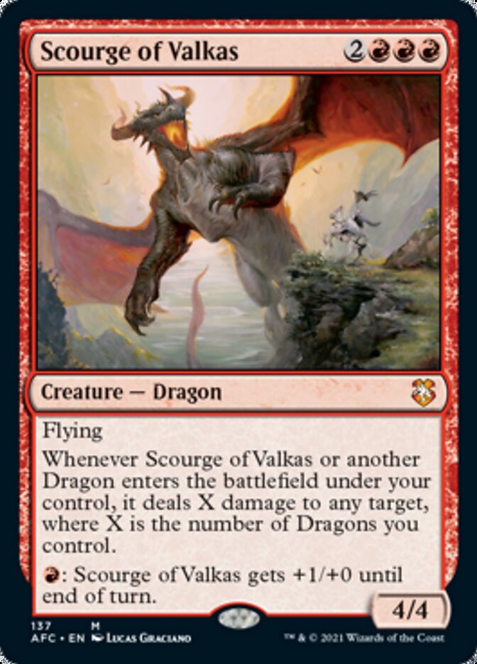 Scourge of Valkas [Dungeons & Dragons: Adventures in the Forgotten Realms Commander] | Grognard Games