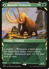 Kazandu Mammoth // Kazandu Valley (Showcase) [Zendikar Rising] | Grognard Games