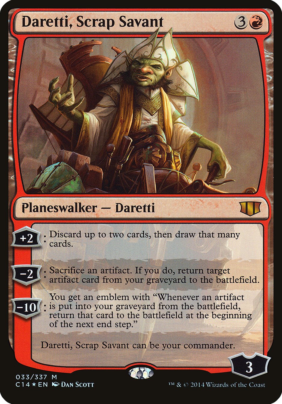 Daretti, Scrap Savant (Oversized) [Commander 2014 Oversized] | Grognard Games