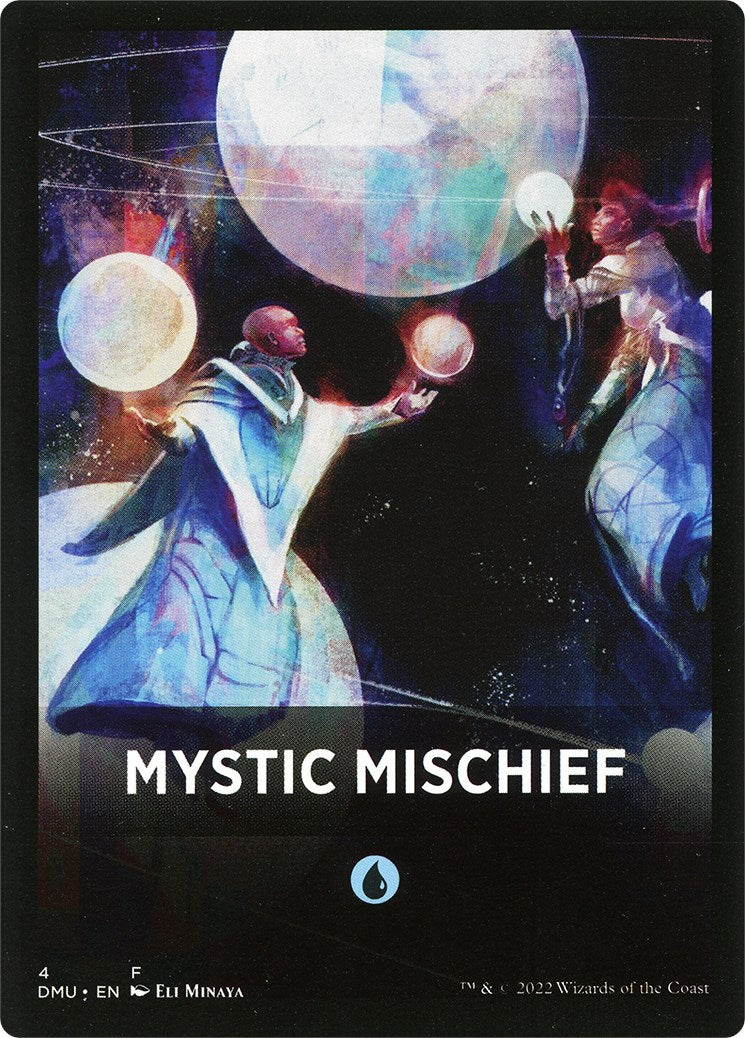 Mystic Mischief Theme Card [Dominaria United Tokens] | Grognard Games